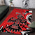 Personalized Canada Haida Eagle Area Rug Red Style - Wonder Print Shop