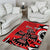 Personalized Canada Haida Eagle Area Rug Red Style - Wonder Print Shop