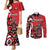 Personalized Canada Haida Eagle Couples Matching Mermaid Dress and Long Sleeve Button Shirt Red Style