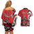 Personalized Canada Haida Eagle Couples Matching Off Shoulder Short Dress and Hawaiian Shirt Red Style - Wonder Print Shop