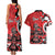 Personalized Canada Haida Eagle Couples Matching Tank Maxi Dress and Hawaiian Shirt Red Style - Wonder Print Shop