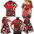 Personalized Canada Haida Eagle Family Matching Mermaid Dress and Hawaiian Shirt Red Style - Wonder Print Shop