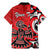 Personalized Canada Haida Eagle Family Matching Mermaid Dress and Hawaiian Shirt Red Style - Wonder Print Shop