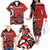 Personalized Canada Haida Eagle Family Matching Off The Shoulder Long Sleeve Dress and Hawaiian Shirt Red Style - Wonder Print Shop