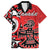 Personalized Canada Haida Eagle Family Matching Off The Shoulder Long Sleeve Dress and Hawaiian Shirt Red Style - Wonder Print Shop