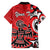 Personalized Canada Haida Eagle Family Matching Off The Shoulder Long Sleeve Dress and Hawaiian Shirt Red Style - Wonder Print Shop