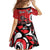 Personalized Canada Haida Eagle Family Matching Off Shoulder Maxi Dress and Hawaiian Shirt Red Style - Wonder Print Shop