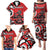 Personalized Canada Haida Eagle Family Matching Puletasi and Hawaiian Shirt Red Style - Wonder Print Shop