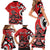 Personalized Canada Haida Eagle Family Matching Short Sleeve Bodycon Dress and Hawaiian Shirt Red Style - Wonder Print Shop