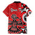 Personalized Canada Haida Eagle Family Matching Short Sleeve Bodycon Dress and Hawaiian Shirt Red Style - Wonder Print Shop