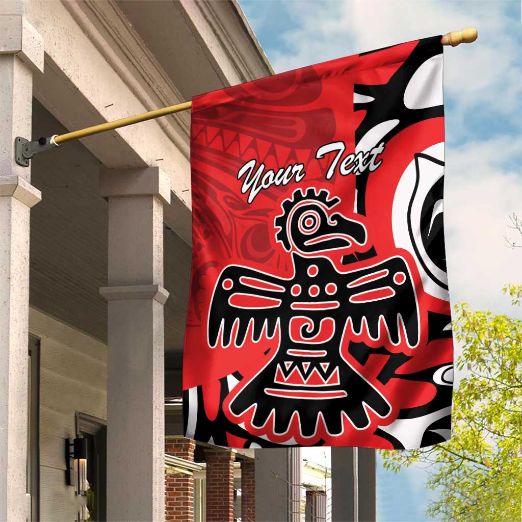 Personalized Canada Haida Eagle Garden Flag Red Style - Wonder Print Shop