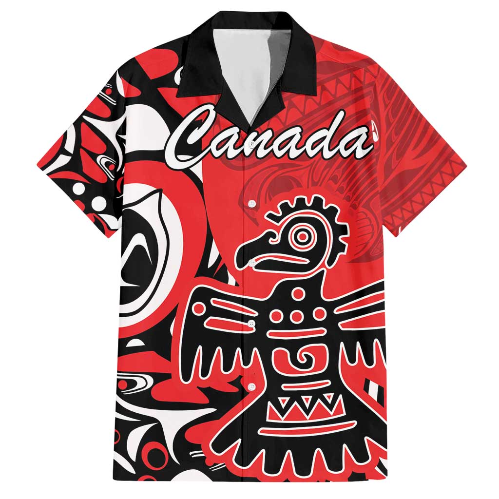 Personalized Canada Haida Eagle Hawaiian Shirt Red Style - Wonder Print Shop