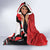 Personalized Canada Haida Eagle Hooded Blanket Red Style