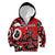 Personalized Canada Haida Eagle Kid Hoodie Red Style - Wonder Print Shop