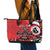 Personalized Canada Haida Eagle Leather Tote Bag Red Style - Wonder Print Shop