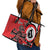 Personalized Canada Haida Eagle Leather Tote Bag Red Style - Wonder Print Shop