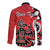 Personalized Canada Haida Eagle Long Sleeve Button Shirt Red Style - Wonder Print Shop