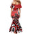 Personalized Canada Haida Eagle Mermaid Dress Red Style - Wonder Print Shop