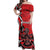 Personalized Canada Haida Eagle Off Shoulder Maxi Dress Red Style - Wonder Print Shop