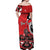 Personalized Canada Haida Eagle Off Shoulder Maxi Dress Red Style - Wonder Print Shop