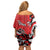 Personalized Canada Haida Eagle Off Shoulder Short Dress Red Style - Wonder Print Shop