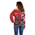 Personalized Canada Haida Eagle Off Shoulder Sweater Red Style - Wonder Print Shop