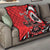 Personalized Canada Haida Eagle Quilt Red Style