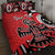 Personalized Canada Haida Eagle Quilt Bed Set Red Style