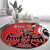 Personalized Canada Haida Eagle Round Carpet Red Style