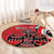 Personalized Canada Haida Eagle Round Carpet Red Style