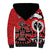 Personalized Canada Haida Eagle Sherpa Hoodie Red Style - Wonder Print Shop