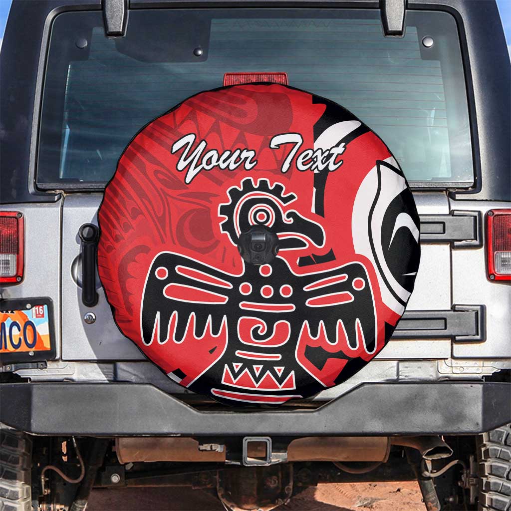 Personalized Canada Haida Eagle Spare Tire Cover Red Style