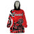 Personalized Canada Haida Eagle Wearable Blanket Hoodie Red Style - Wonder Print Shop