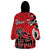 Personalized Canada Haida Eagle Wearable Blanket Hoodie Red Style - Wonder Print Shop