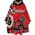 Personalized Canada Haida Eagle Wearable Blanket Hoodie Red Style - Wonder Print Shop