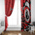 Personalized Canada Haida Eagle Window Curtain Red Style