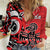 Personalized Canada Haida Eagle Women Casual Shirt Red Style