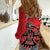 Personalized Canada Haida Eagle Women Casual Shirt Red Style