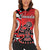 Personalized Canada Haida Eagle Women Sleeveless Polo Shirt Red Style - Wonder Print Shop