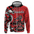 Personalized Canada Haida Eagle Zip Hoodie Red Style