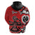 Personalized Canada Haida Eagle Zip Hoodie Red Style