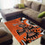 Personalized Canada Haida Eagle Area Rug Orange Style - Wonder Print Shop