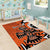 Personalized Canada Haida Eagle Area Rug Orange Style - Wonder Print Shop