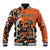 Personalized Canada Haida Eagle Baseball Jacket Orange Style - Wonder Print Shop