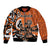 Personalized Canada Haida Eagle Bomber Jacket Orange Style - Wonder Print Shop