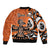 Personalized Canada Haida Eagle Bomber Jacket Orange Style - Wonder Print Shop