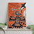 Personalized Canada Haida Eagle Canvas Wall Art Orange Style - Wonder Print Shop