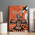 Personalized Canada Haida Eagle Canvas Wall Art Orange Style - Wonder Print Shop