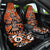 Personalized Canada Haida Eagle Car Seat Cover Orange Style - Wonder Print Shop