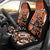 Personalized Canada Haida Eagle Car Seat Cover Orange Style - Wonder Print Shop